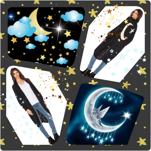 Wildfox "Moon Star Cocoon" Cardigan - Picture 2 of 4